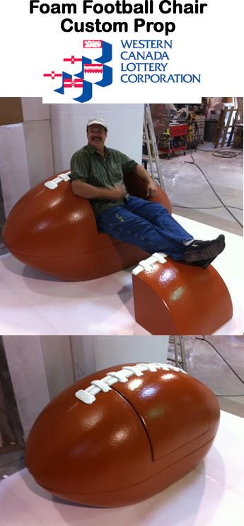 Big Football Chair Foam Prop