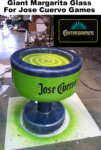Custom Foam Prop Display Jose-Cuervo-Games-Giant-Margarita-glass