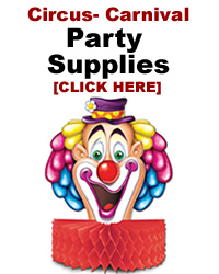 Party Supplies for Circus and Carnival Theme