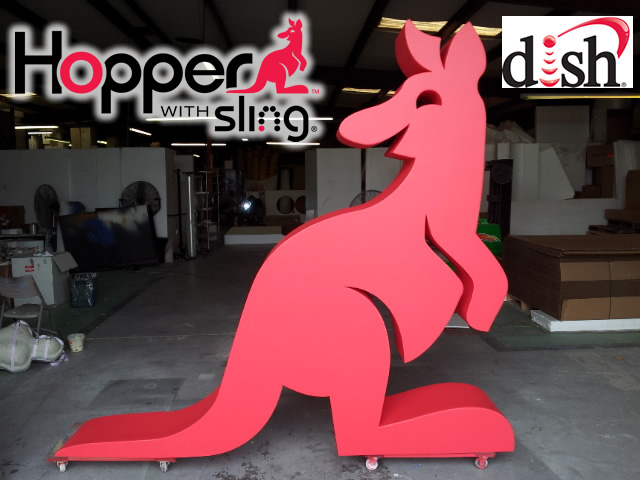 Giant Hopper Logo 3D foam Sculpture for Retail Decor