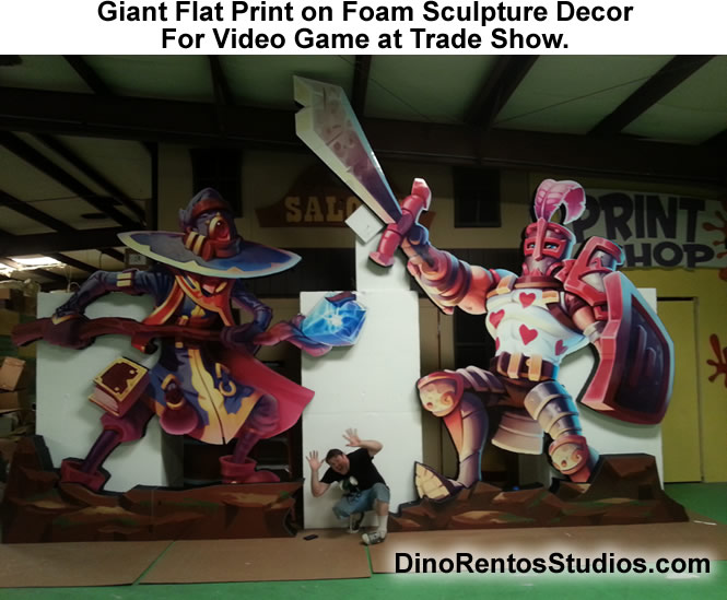 Giant Foam Sculptures for Trade Show Display-Booth