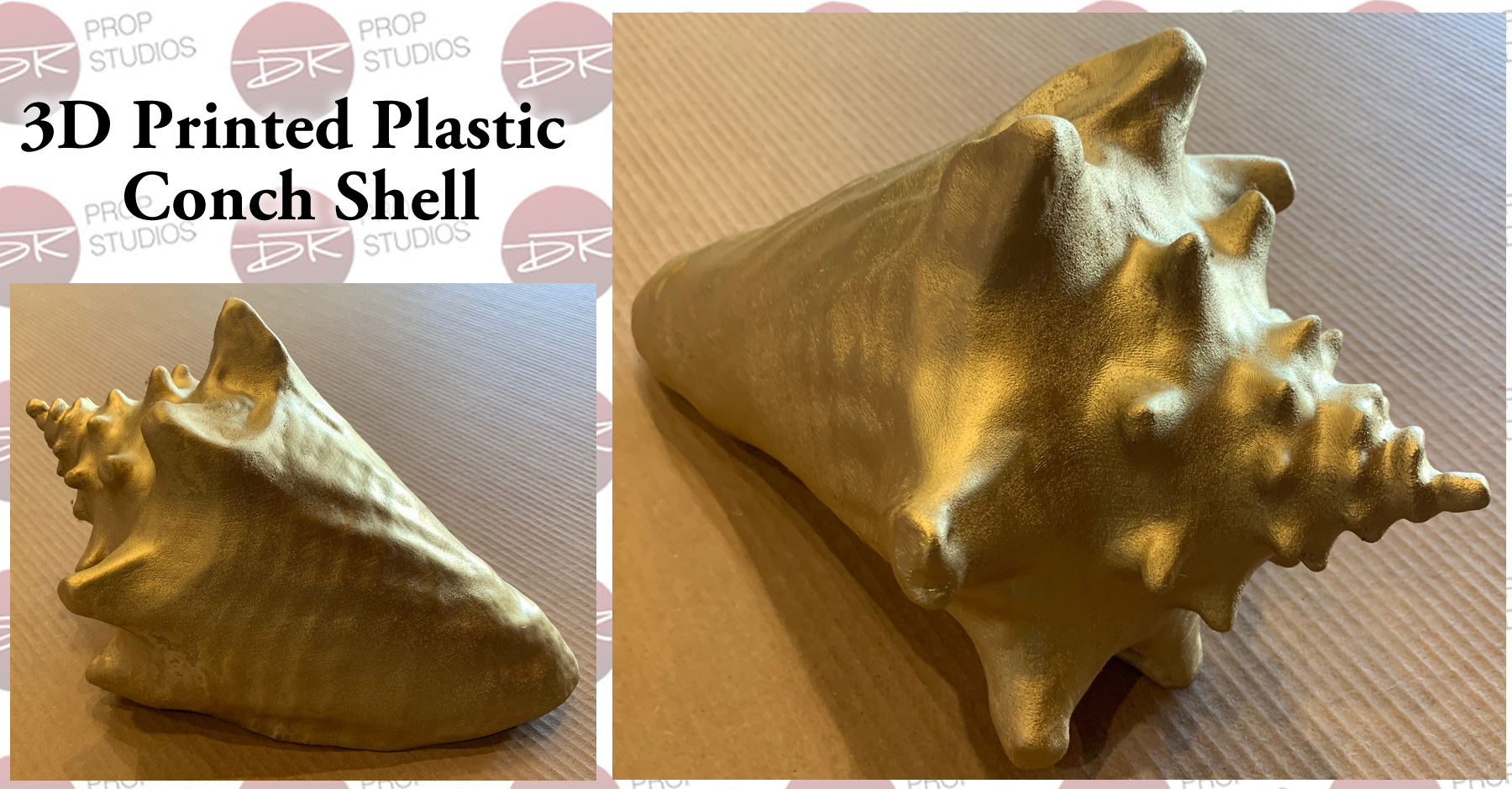 Conch Shell 3D Printed Plastic Prop