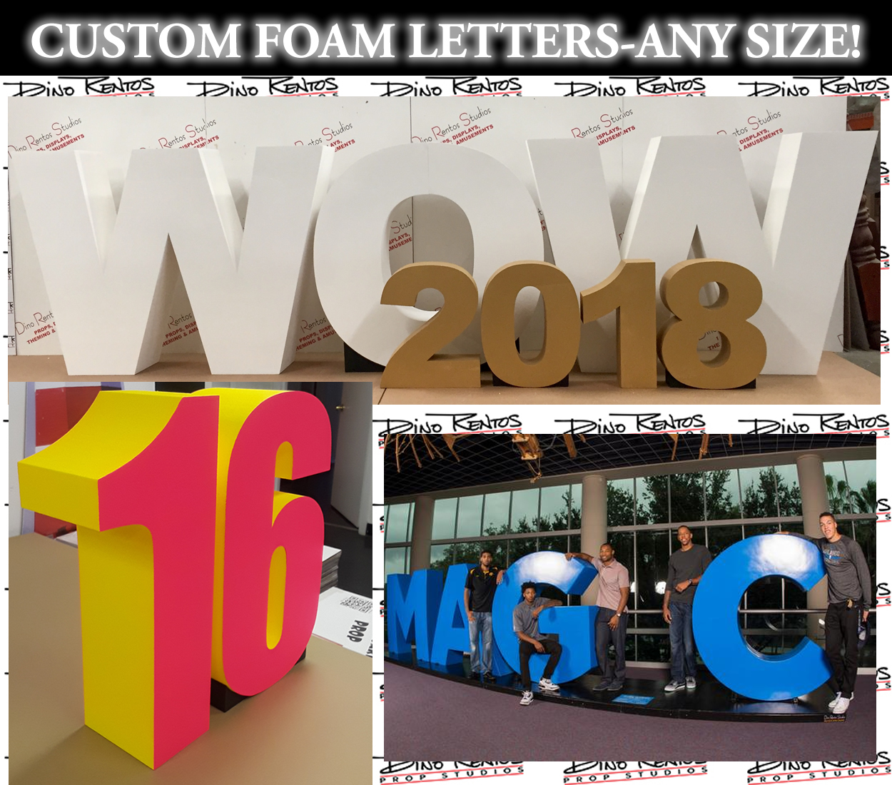 Custom Made  Big Giant foam letters