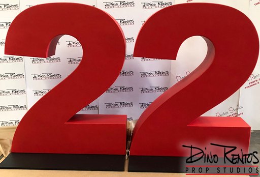 Custom Foam Letters and Numbers Prop for Tradeshows Parties and Events