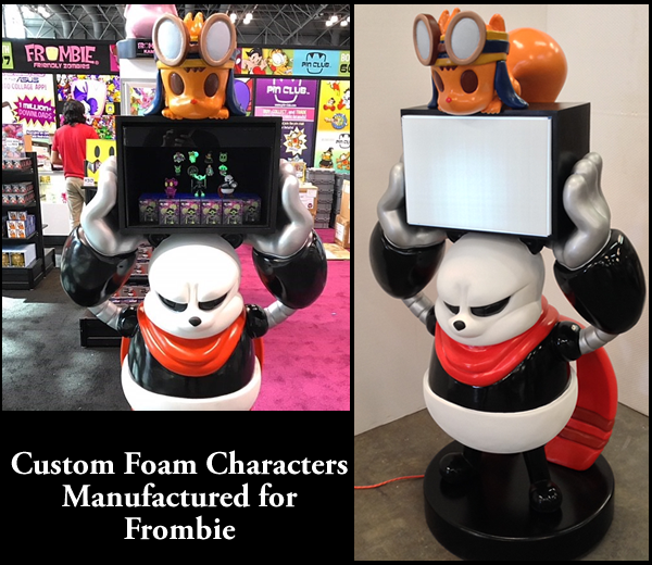 Custom Foam Frombie Prop Sculptures and Displays for Tradeshows and Conventions