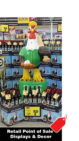CUSTOM POINT OF SALE PURCHASE RETAIL DISPLAYS AND DECOR