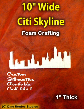 10 Inch Citi-Skyline Foam Shape Silhouette 10 Inch Citi-Skyline Foam Shape Silhouette