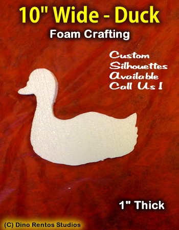 10 Inch Duck Foam Shape Silhouette 10 Inch Duck Foam Shape Silhouette