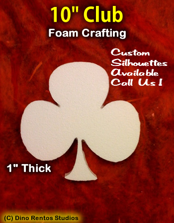 10 Inch Club Foam Shape Silhouette 10 Inch Club Foam Shape Silhouette