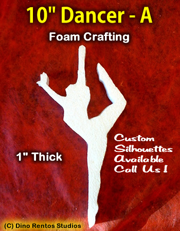 10 Inch Dancer A Foam Shape Silhouette 10 Inch Dancer A Foam Shape Silhouette