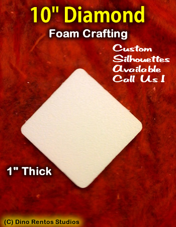 10 Inch Diamond Foam Shape Silhouette 10 Inch Diamond Foam Shape Silhouette