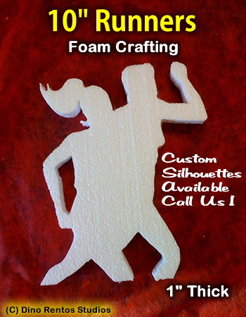 10 Inch Runners Foam Shape Silhouette 10 Inch Runners Foam Shape Silhouette