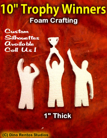 10 Inch Trophy-Winner Foam Shape Silhouette 10 Inch Trophy-Winner Foam Shape Silhouette