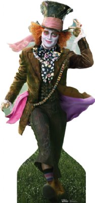 Mad Hatter - Alice in Wonderland Cardboard Cutout Standup Prop Mad Hatter - Alice in Wonderland Cardboard Cutout Standup Prop
