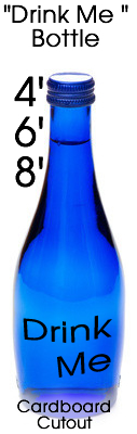 Drink Me Bottle Cardboard Cutout Standup Prop Drink Me Bottle Cardboard Cutout Standup Prop