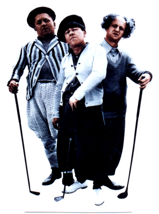 Three Stooges Golf - The Three Stooges Cardboard Cutout Standup Prop Three Stooges Golf - The Three Stooges Cardboard Cutout Standup Prop