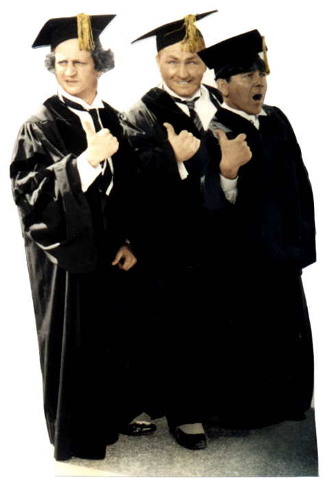 Three Stooges Graduates - The Three Stooges Cardboard Cutout Standup Prop Three Stooges Graduates - The Three Stooges Cardboard Cutout Standup Prop