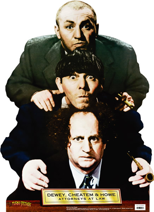 Dewey, Chetum, and Howe - The Three Stooges Cardboard Cutout Standup Prop Dewey, Chetum, and Howe - The Three Stooges Cardboard Cutout Standup Prop