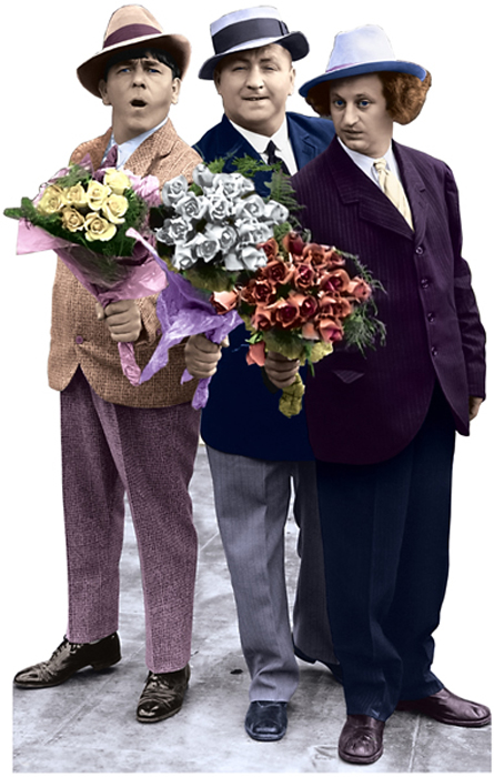 Three Stooges Flowers - The Three Stooges Cardboard Cutout Standup Prop Three Stooges Flowers - The Three Stooges Cardboard Cutout Standup Prop