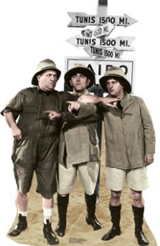 Three Stooges Safari - The Three Stooges Cardboard Cutout Standup Prop Three Stooges Safari - The Three Stooges Cardboard Cutout Standup Prop