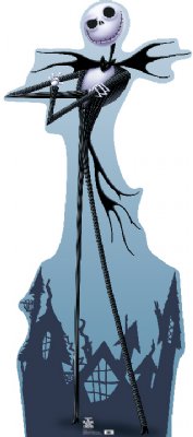 Jack Skellington - The Nightmare Before Christmas Cardboard Cutout Standup Prop Jack Skellington - The Nightmare Before Christmas Cardboard Cutout Standup Prop