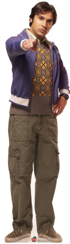 Raj - The Big Bang Theory Cardboard Cutout Standup Prop Raj - The Big Bang Theory Cardboard Cutout Standup Prop