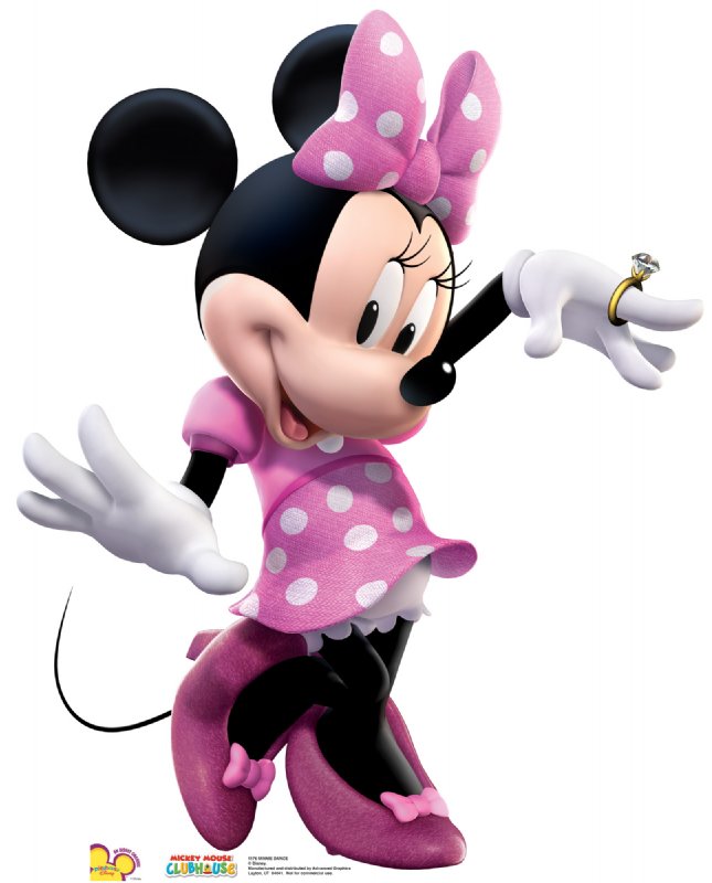 Minnie Mouse - Mickey Mouse Clubhouse Cardboard Cutout Standup Prop Minnie Mouse - Mickey Mouse Clubhouse Cardboard Cutout Standup Prop