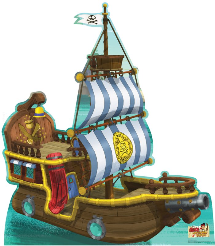 Bucky Pirate Ship - Jake and the Neverland Pirates Cardboard Cutout Standup Prop Bucky Pirate Ship - Jake and the Neverland Pirates Cardboard Cutout Standup Prop