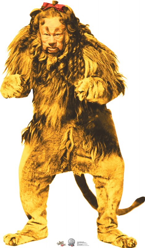 Cowardly Lion - 75th Anniversary - The Wizard of Oz Cardboard Cutout Standup Prop Cowardly Lion - 75th Anniversary - The Wizard of Oz Cardboard Cutout Standup Prop