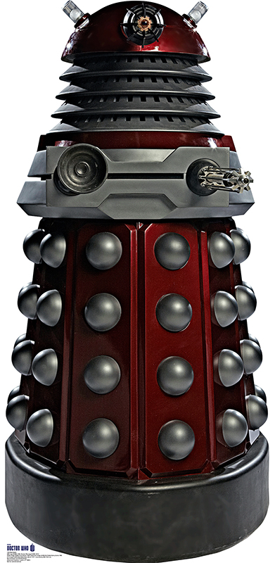 Red Dalek - Doctor Who Cardboard Cutout Standup Prop Red Dalek - Doctor Who Cardboard Cutout Standup Prop