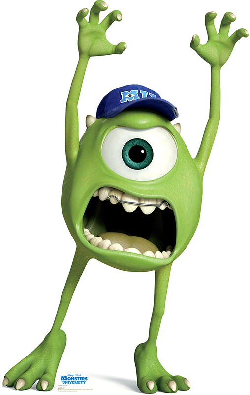 Mike Wazowski - Monsters University Cardboard Cutout Standup Prop Mike Wazowski - Monsters University Cardboard Cutout Standup Prop