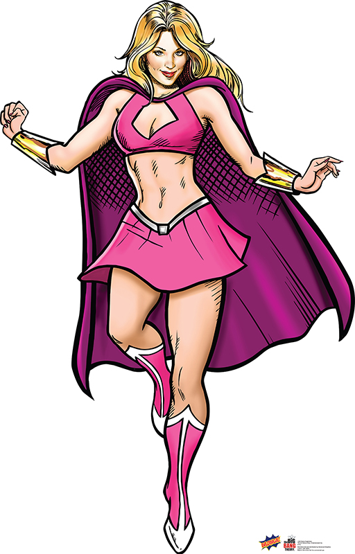 Penny Superhero - The Big Bang Theory Cardboard Cutout Standup Prop Penny Superhero - The Big Bang Theory Cardboard Cutout Standup Prop