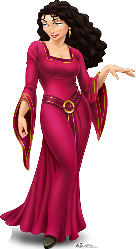 Mother Gothel - Disney Villain Cardboard Cutout Standup Prop Mother Gothel - Disney Villain Cardboard Cutout Standup Prop