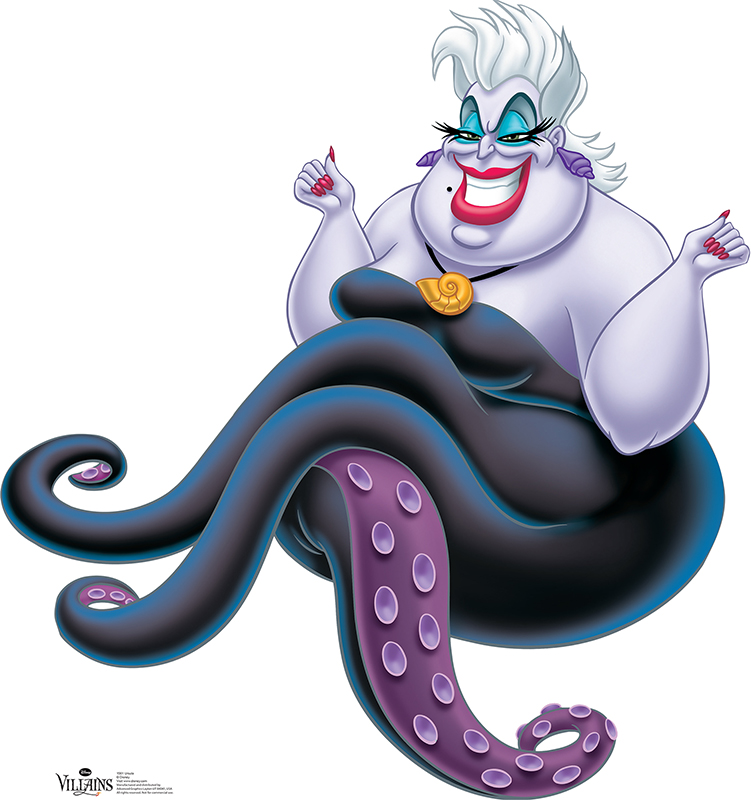 Ursula - Disney Villain Cardboard Cutout Standup Prop Ursula - Disney Villain Cardboard Cutout Standup Prop