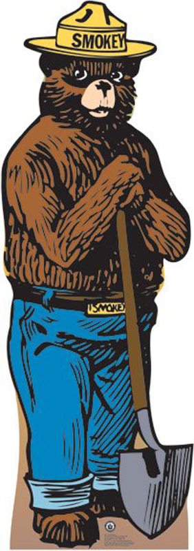Smokey Bear - USDA Forest Service Cardboard Cutout Standup Prop Smokey Bear - USDA Forest Service Cardboard Cutout Standup Prop