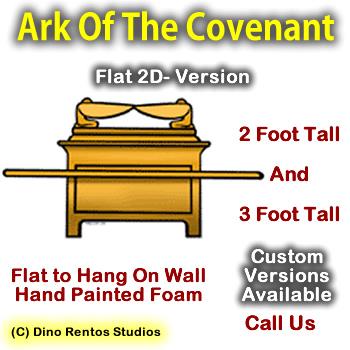 Ark Of The Covenant - Flat 2D Foam Display/Prop Ark Of The Covenant - Flat 2D Foam Display/Prop