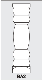 BA2 - Architectural Foam Shape - Baluster BA2 - Architectural Foam Shape - Baluster