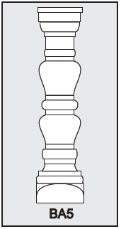 BA5 - Architectural Foam Shape - Baluster