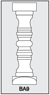 BA9 - Architectural Foam Shape - Baluster BA9 - Architectural Foam Shape - Baluster