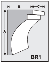 BR1 - Architectural Foam Shape - Bracket