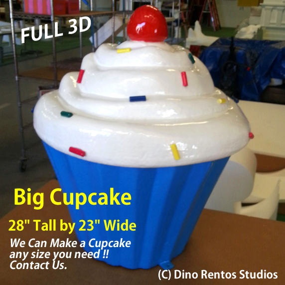 Big Foam Cupcake Prop - 28" Tall Big Foam Cupcake Prop - 28" Tall