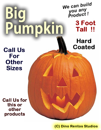 Big 3 Foot Halloween Pumpkin Foam Prop Big 3 Foot Halloween Pumpkin Foam Prop