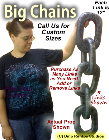 Big Steel Chains Foam Props