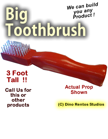 Big Toothbrush Foam Display Prop Big Toothbrush Foam Display Prop