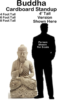 Buddha Cardboard Cutout Standup Prop Buddha Cardboard Cutout Standup Prop