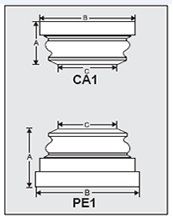 CA1-PE1 - Architectural Foam Shape - Capital & Pedestal