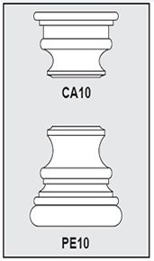 CA10-PE10 - Architectural Foam Shape - Capital & Pedestal CA10-PE10 - Architectural Foam Shape - Capital & Pedestal