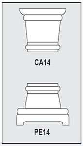 Foam-CA1-PE1 - Architectural Foam Shape - Capital & Pedestal Foam-CA1-PE1 - Architectural Foam Shape - Capital & Pedestal