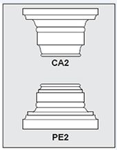 CA2-PE2 - Architectural Foam Shape - Capital & Pedestal CA2-PE2 - Architectural Foam Shape - Capital & Pedestal