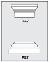 CA7-PE7 - Architectural Foam Shape - Capital & Pedestal CA7-PE7 - Architectural Foam Shape - Capital & Pedestal